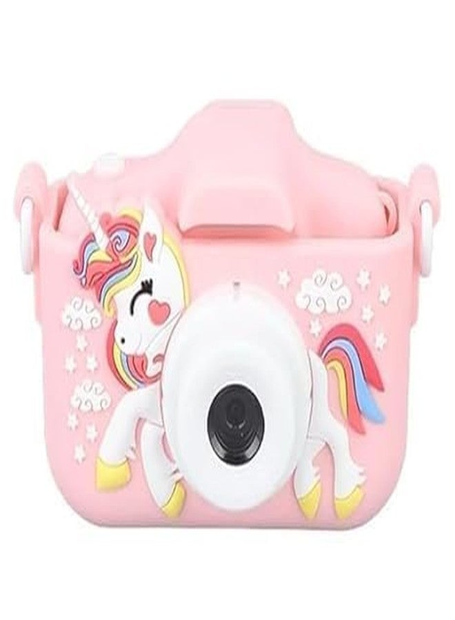 RAHU FREK SELAK Kids Selfie Camera, Auto Multi Functional Digital Camera Toy Cute Shell Rechargeable 2.0 Inch IPS Screen 1080P Dual Lens for Outdoor - Image 1